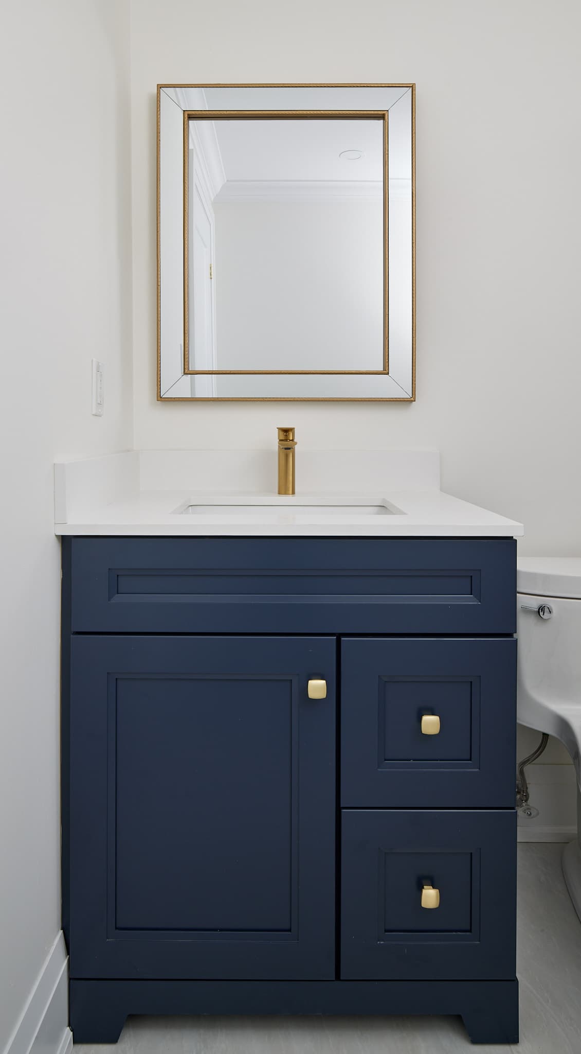 Bathroom renovation panorama by Harbour Kitchens