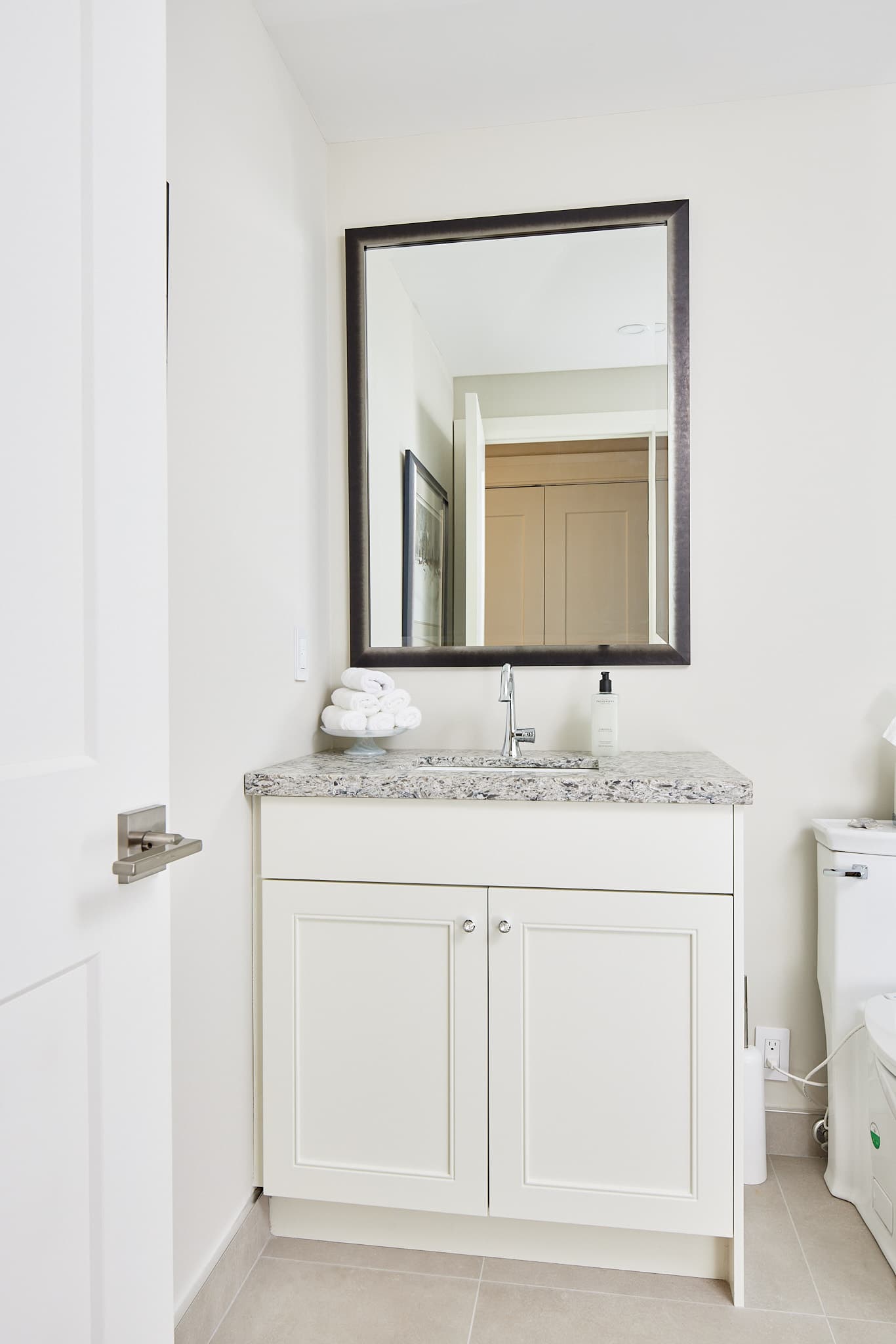 Bathroom detail and fixtures by Harbour Kitchens