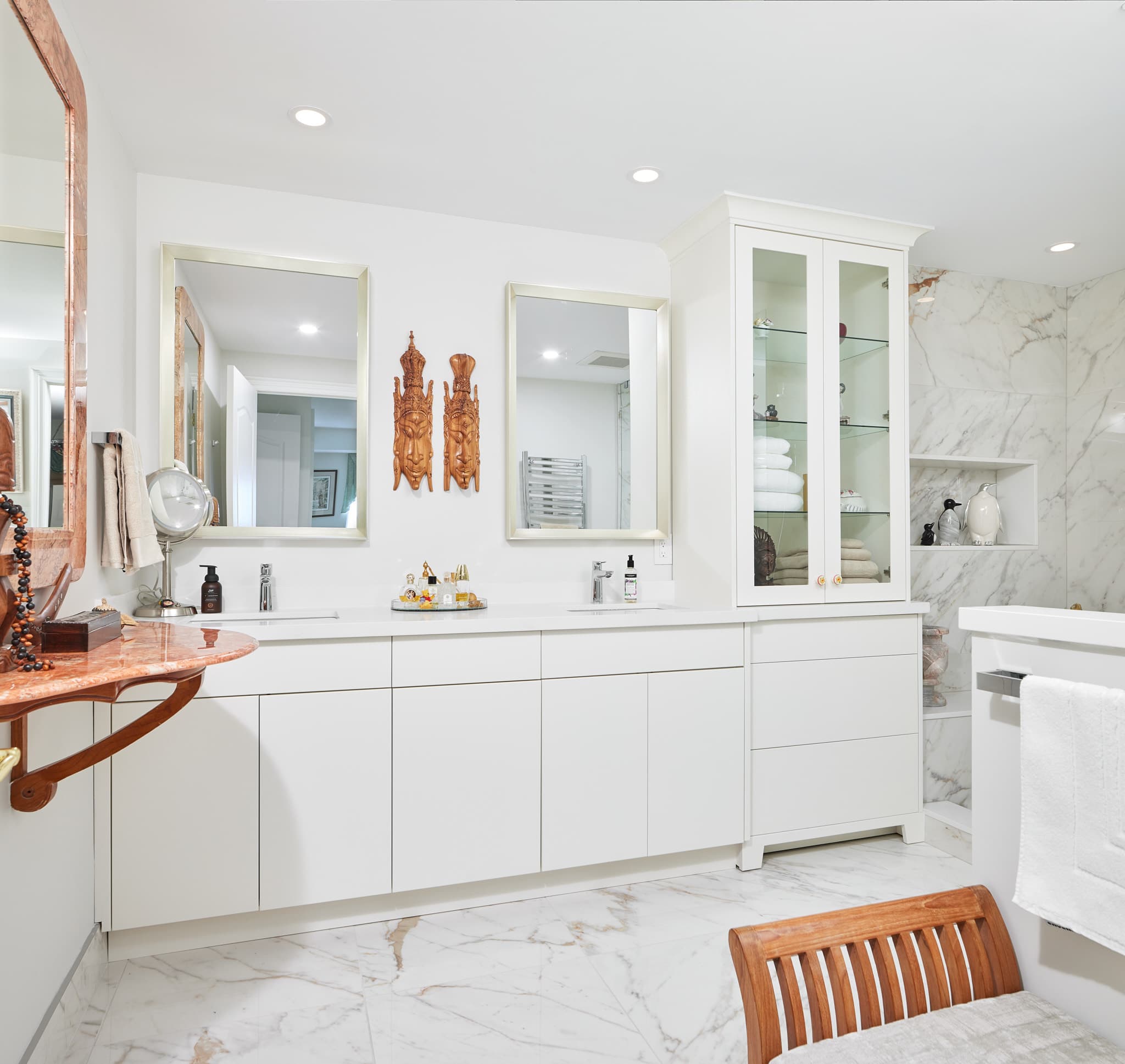 Bathroom renovation panorama by Harbour Kitchens