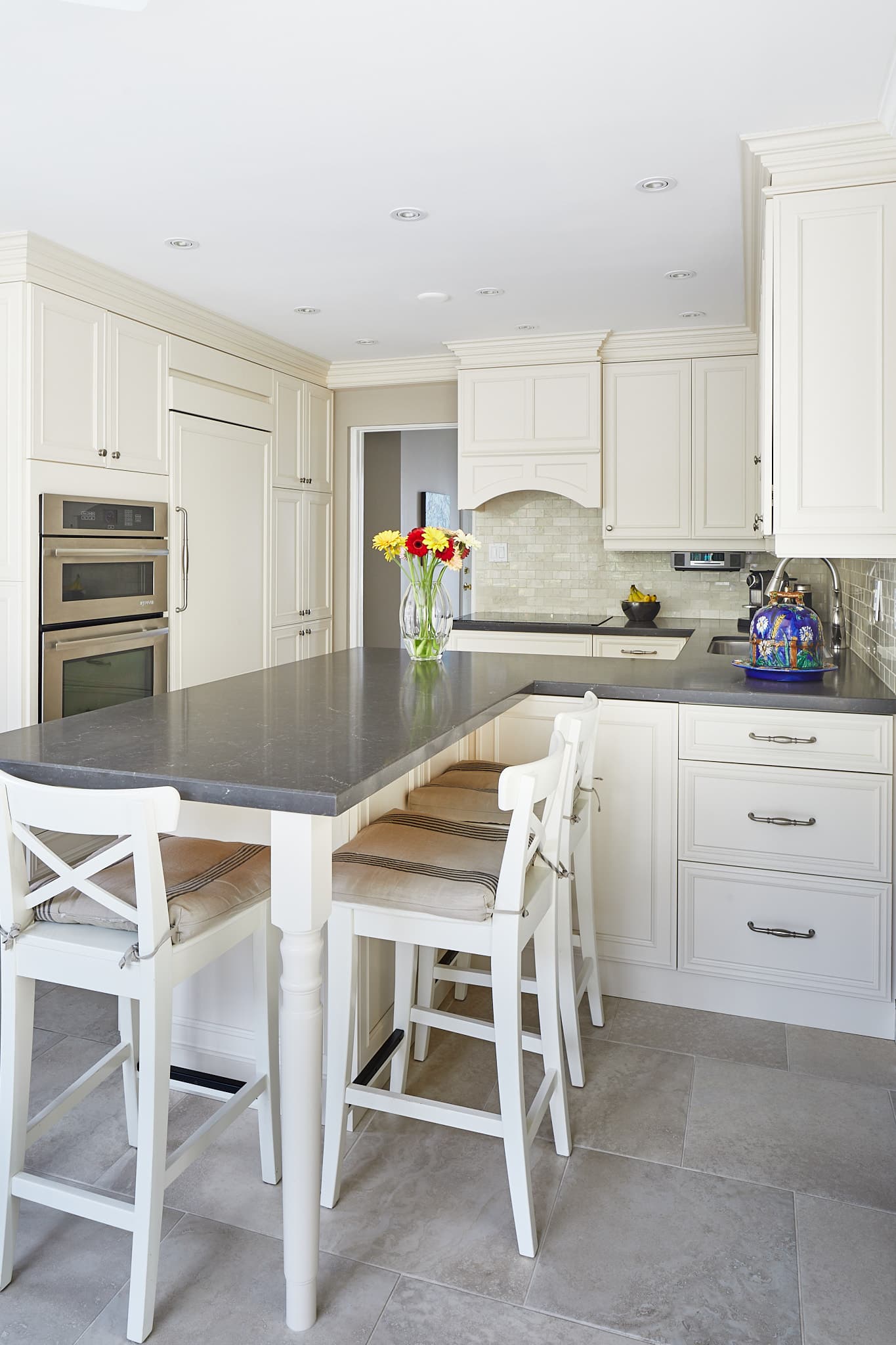 Kitchen upper cabinetry detail by Harbour Kitchens