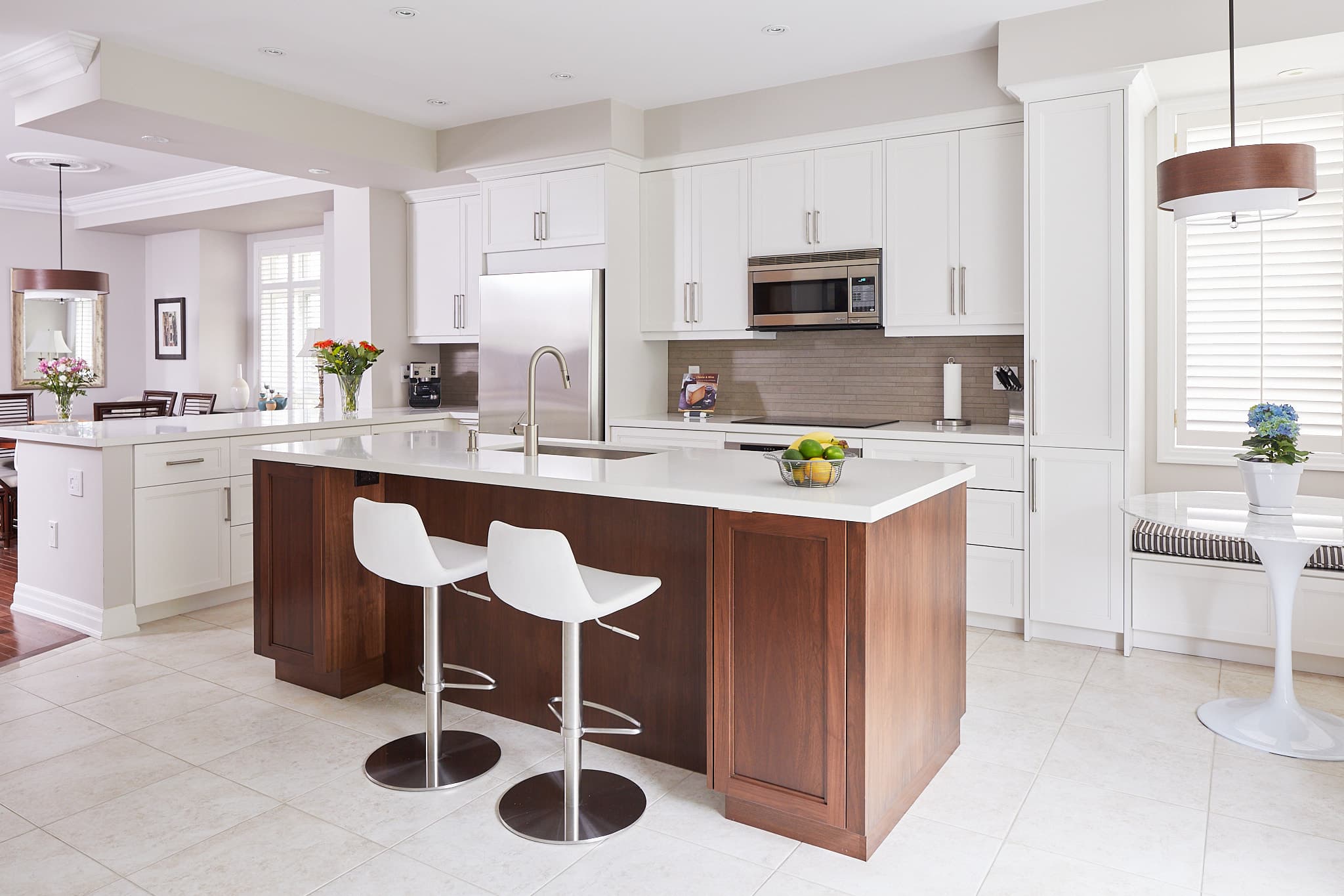 Kitchen appliances and storage by Harbour Kitchens