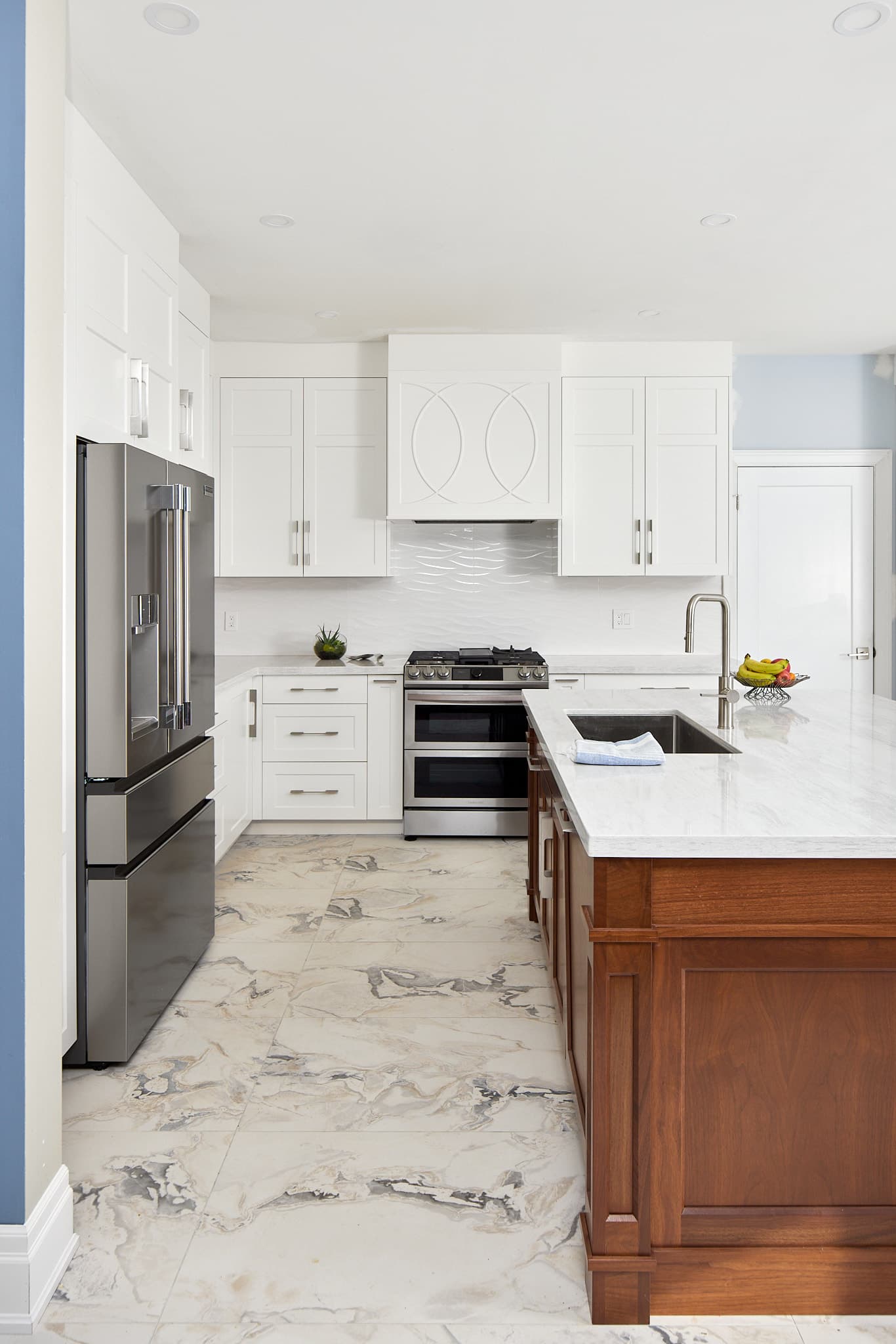 Kitchen cabinetry and countertops by Harbour Kitchens