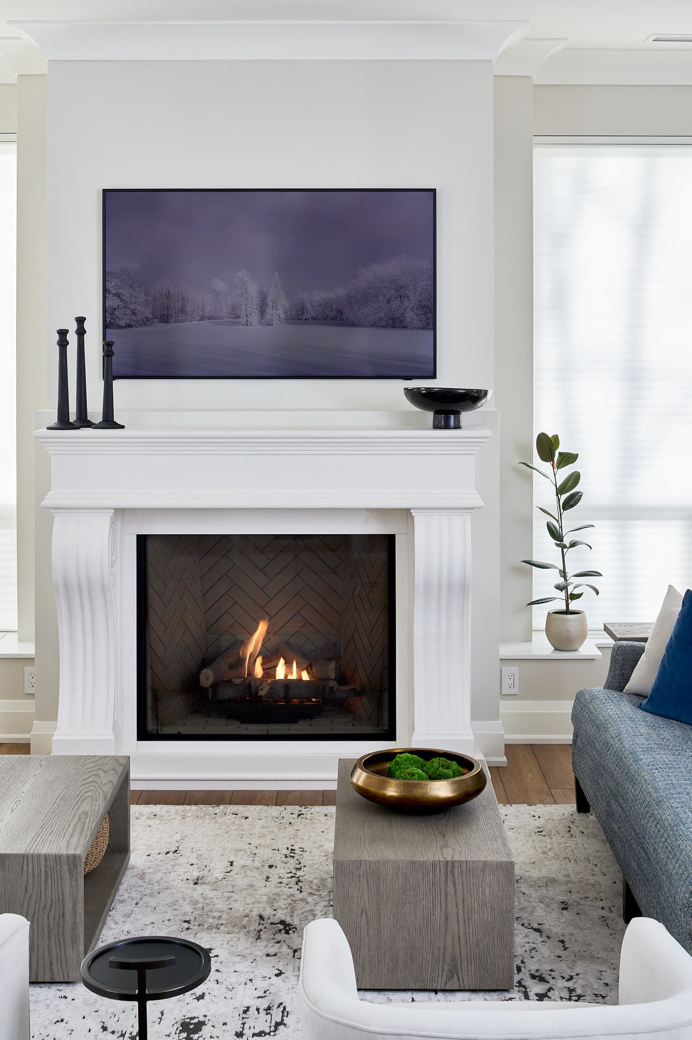 Living space detail by Harbour Kitchens