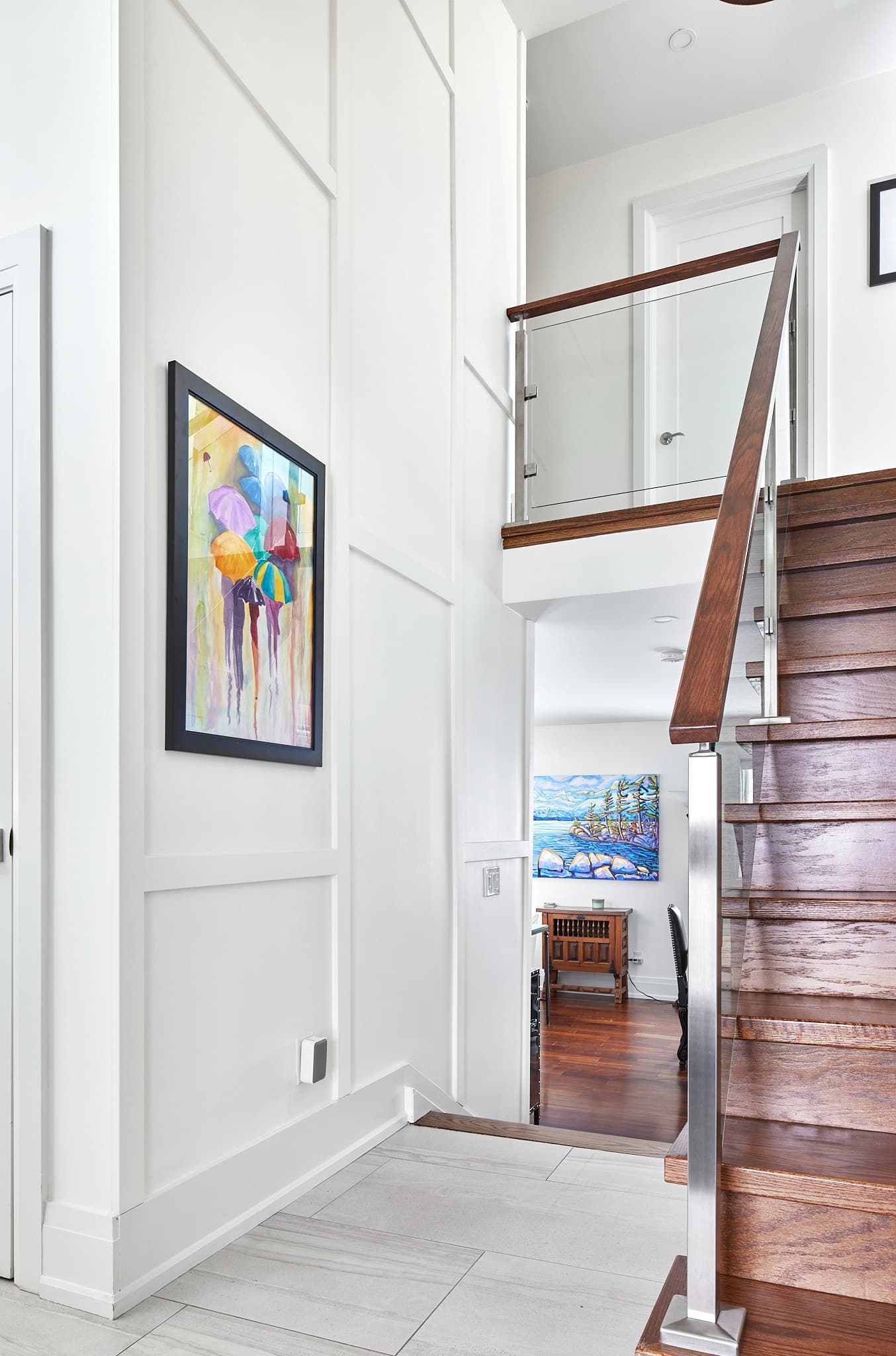 Built-in millwork and living space by Harbour Kitchens