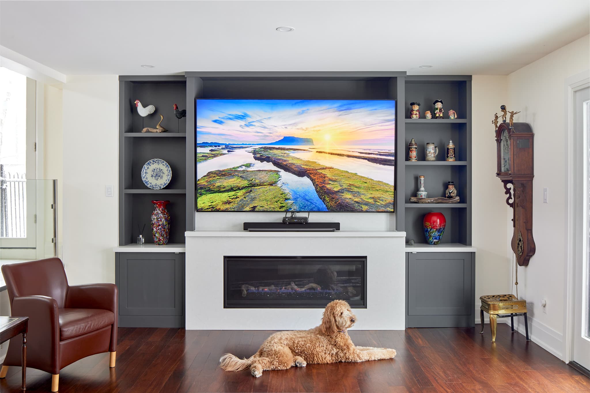 Living space renovation by Harbour Kitchens